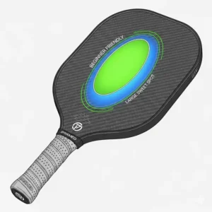 Eine detaillierte Illustration, die den übergroßen Sweet Spot auf einem hochwertigen bester pickleball schläger anfänger zeigt.