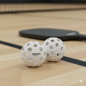 Nahaufnahme: Weichere Pickleball Bälle Set Amazon Indoor Bälle, optimiert für Indoor-Plätze.