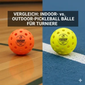 Direktvergleich von Indoor- und Outdoor pickleball bälle für turniere