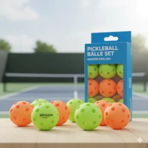 Verschiedene helle Farben von Pickleball Bälle Set Amazon, für bessere Sichtbarkeit.