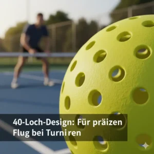 Detaillierte Ansicht des 40-Loch-Designs für pickleball bälle für turniere