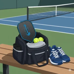 Komplette Pickleball-Ausrüstung für Herren, einschließlich eines Schlägers aus der Top 10.