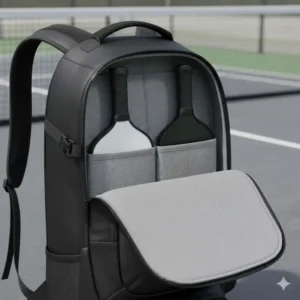Großes, gepolstertes Schlägerfach der Pickleball Tasche Rucksack Herren für sicheren Transport.