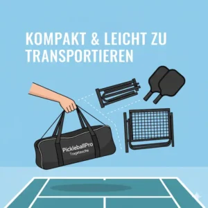 Transportable Tragetasche für das pickleball netz tragbar kaufen, leicht und kompakt.