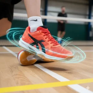 Atmungsaktives Mesh-Obermaterial der pickleball schuhe indoor non marking
