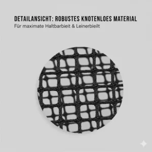 Detailansicht: Robustes, knotenloses pickleball netz indoor faltbar.