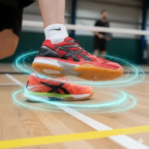 Der Hallenboden geschützt durch pickleball schuhe indoor non marking