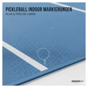 Klare, gut sichtbare Linien auf dem pickleball teppich indoor amazon Spielfeld.