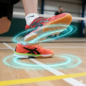 Dämpfungssystem in der Zwischensohle der pickleball schuhe indoor non marking