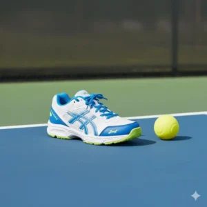 Spezielle Pickleball Schuhe mit rutschfester Sohle und Stabilität, passend zum Pickleball Kleidung Set Herren.