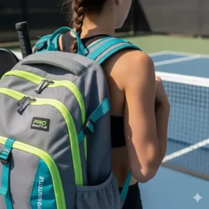 Verstellbare, gepolsterte Trageriemen der Pickleball Tasche mit Schuhfach