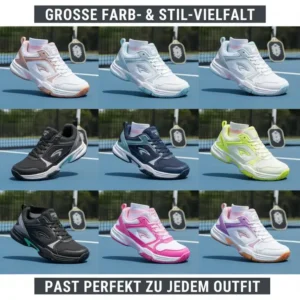 Übersicht der verschiedenen Farbvarianten für pickleball schuhe damen leicht, um das Outfit abzustimmen.