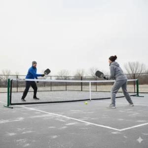 Das langlebige pickleball netz outdoor wetterfest für ganzjähriges Spielen.