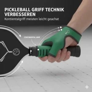 Detailansicht: Der Pickleball Griff Trainer kaufen trainiert die kontinentale Grifftechnik.