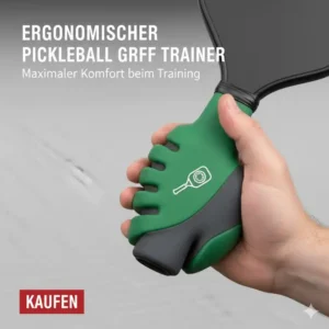 Nahaufnahme des ergonomischen Pickleball Griff Trainer kaufen, der Komfort und Halt bietet.