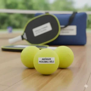 Pickleball Set Senioren Einfach: Gelbe Bälle mit optimierter Flugeigenschaft, perfekt für Einsteiger.