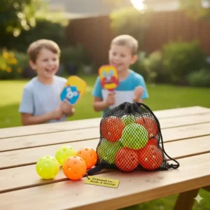 Praktische Netztasche zur Aufbewahrung für das Pickleball Set Kinder günstig