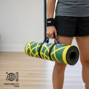 Das kompakte Design des pickleball fußarbeit trainer für einfachen Transport.