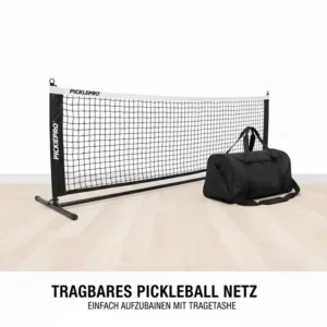 Das tragbare Netz für das Pickleball Familie Set Komplett.