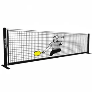 Darstellung der offiziellen Breite (22 Fuß) für das pickleball netz turnier standard im Wettkampfspiel.