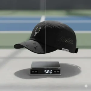 Extrem leichte und schnelltrocknende Pickleball Cap Herren atmungsaktiv, kaum spürbar während langer Matches.