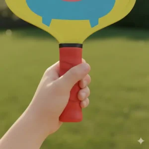 Detailansicht des robusten Materials des Pickleball Set Kinder günstig