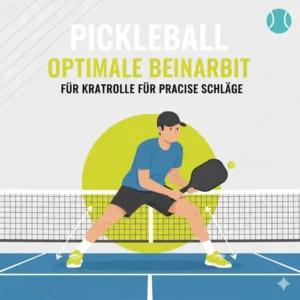 Optimale Beinarbeit und Positionierung für pickleball tipps bessere schläge auf dem Platz.