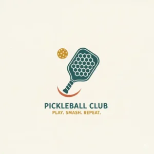 Minimalistische Pickleball poster Wanddeko mit Schläger-Design, ideal für moderne Büros oder Spielzimmer-Dekoration.