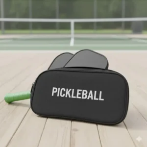 Praktische, schwarze Tragetasche zur einfachen Aufbewahrung des Pickleball Geschenkset Amazon.
