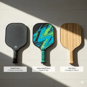 Ein Vergleich verschiedener Paddles hilft dabei, für pickleball richtige ausrüstung wählen zu können.