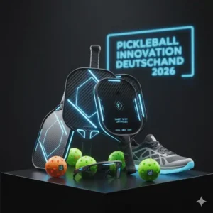 Hochwertige SchlÀger und BÀlle, die passend zum pickleball trend deutschland 2026 technologisch weiterentwickelt wurden.