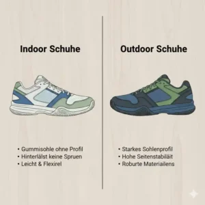 Die Bedeutung stabiler Sportschuhe beim Thema pickleball richtige ausrüstung wählen.