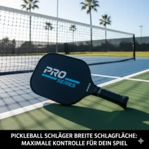 Warum Einsteiger von einem Pickleball Schläger breite Schlagfläche profitieren.