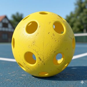 Die präzisen Bohrlöcher der pickleball bälle langlebig outdoor für optimale Flugbahn.