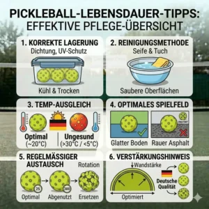 Pflegetipps zur Optimierung der Ergebnisse im pickleball bälle haltbarkeit vergleich.
