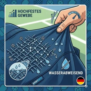 Reißfeste und wasserabweisende Pickleball Netz Transporttasche im Detail.