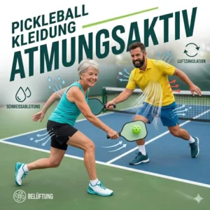 illustration showcasing pickleball kleidung atmungsaktiv technology