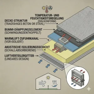Klimatisierung und Belüftungssystem für eine optimale pickleball platz indoor lösung.