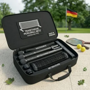 Praktische Tragetasche für das kompakte và pickleball netz standsicher zum Mitnehmen.