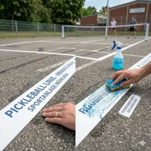 Vergleich zwischen permanenten Markierungen und pickleball platz linien abwaschbar