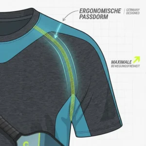 Ergonomische Nahtführung einer Sportkleidung für maximale Bewegungsfreiheit bei pickleball funktionskleidung