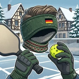 Winter headbands and thermal gloves to complement a complete pickleball outfit winter for cold weather.
