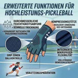 Funktionelle Eigenschaften machen diese moderne pickleball bekleidung elastisch und perfekt atmungsaktiv.