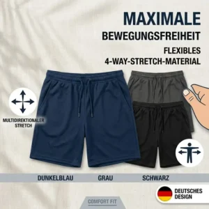 Moderne Farbvarianten der sportlichen Herren Pickleball Shorts im Überblick für einen stylischen Auftritt.