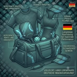Ein komplettes Ausrüstungs-Set inklusive Taschen und pickleball sportkleidung langlebig für Turniere.