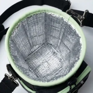 Illustration 1 showing the thermal insulation inside the pickleball flaschenhalter tasche.