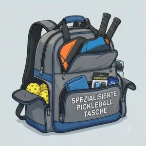 A spacious sports bag designed to transport a full pickleball zubehör set comfortably.